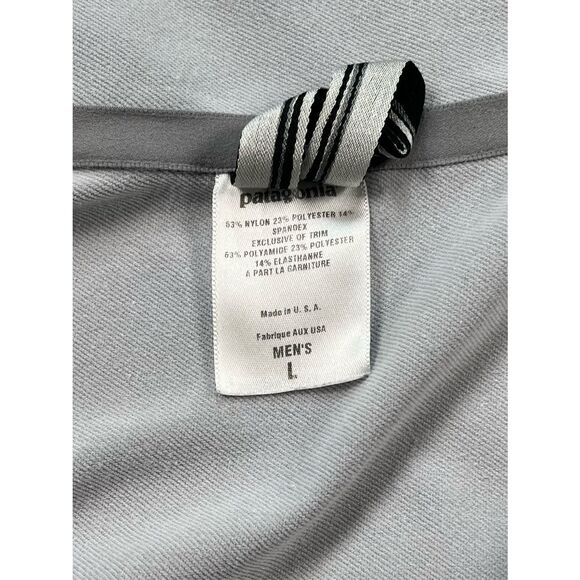 Patagonia Men’s R1 Pullover Gray Size Large USA Made Quarter Zip Fleece Pullover - Picture 3 of 10
